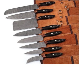 Latest Cooking <b>Knife</b> Set Durable Damascus Steel Blades High Quality <b>Kitchen</b> Tasks Chef <b>Knife</b> Set Available At Wholesale Rate - Product Image 1