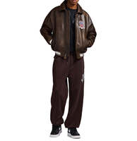 Vestes en cuir Avirex de qualité supérieure pour hommes, imperméables, coupe-vent, respirantes, écologiques, réversibles, style streetwear