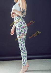 Pantalon d'entraînement imprimé haute qualité à contraste élevé Leggings de sublimation numérique à énergie vibrante - Product Image 3