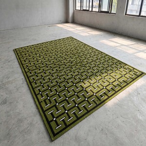 Modern Olive Green Geometric Area Rug Designer <b>Carpet</b> Abstract Pattern Luxury Living Room Bedroom Home Decor Floor <b>Covering</b> Rugs - Product Image 4