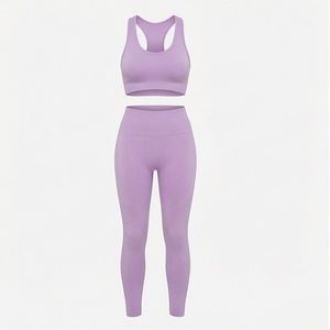 Conjunto de Yoga sin Costuras de Secado Rápido para Mujer, Sujetador Deportivo Reversible, Pantalones Cortos Transpirables, Ropa Deportiva, Color Personalizado - Product Image 1