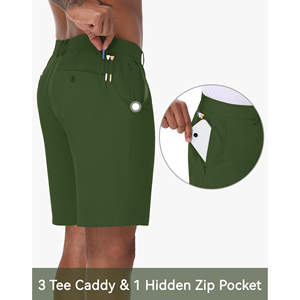 Pantalones cortos de golf Easy Move para hombre, pantalones deportivos transpirables de tela elástica para jugar al aire libre, ropa cómoda para golf de verano - Product Image 5