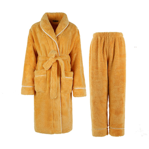 Albornoz de Lujo para Mujer, Cálido de Invierno, Tipo Pijama, Bata de Ducha, Bata de Noche, con Cuello Chal, de Felpa Suave, Bata de Spa - Product Image 6