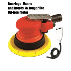 Lijadoras orbitales aleatorias, 12.000 RPM, 2,5mm y 3/22 "(2,5), lijadora de vacío autogenerada para herramientas de aire de coche, lijadora de aire, E3-5S y E3-6S - Product Image 1