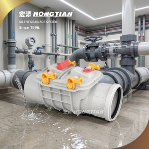 Válvula de Retención de Aguas Residuales DN110 DN160 PP, Válvula Antirretorno para Drenaje, Prevención de Inundaciones y Roedores - Product Image 1