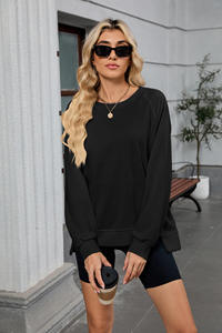 Sudadera de Felpa Personalizada Ecológica para Mujer, Sudadera de Gimnasio con Cuello Redondo, Sudadera con Capucha de Algodón, Sudadera Holgada de Lujo - Product Image 6