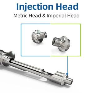 Seringue d'aspiration dentaire en acier inoxydable avec têtes métriques et impériales, instrument d'anesthésie dentaire - Product Image 2