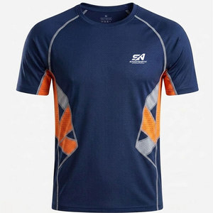 เสื้อยืดออกกำลังกายผู้ชายทรงสปอร์ต ทรงเข้ารูป ผ้าซับเหงื่อ เหมาะสำหรับการฝึกฟิตเนสและการออกกำลังกาย - Product Image 1