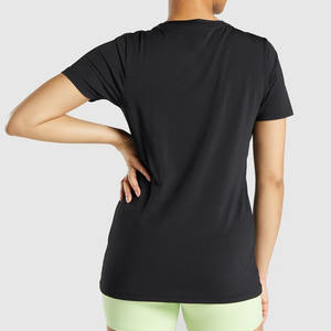 เสื้อยืดผู้หญิงทรงหลวม สไตล์ลำลองใส่ได้ทุกวัน ใส่สบาย แฟชั่นทันสมัย เสื้อยืด OEM สไตล์ลำลองใส่ได้ทุกวัน ใส่สบาย แฟชั่นทันสมัย - Product Image 2