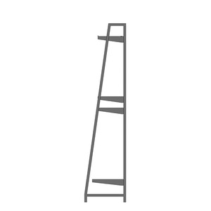 Washable 3 Rails Anti-Rust Light Weight <b>Wall</b> <b>Display</b> System with Easy Assembly for Clothing - Product Image 4