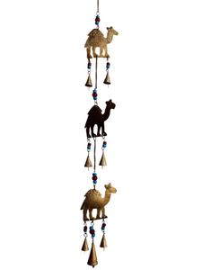 Hot Selling Camel Bells Wall Hanging Windchime for Outdoor Patio <b>Garden</b> Decor Handmade Rustic Boho Home <b>Ornament</b> Export Gift Top - Product Image 2