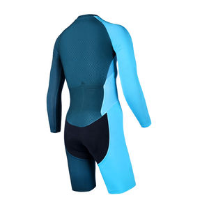 Combinaison de cyclisme unisexe coupe-vent en polyester personnalisée par sublimation de haute qualité, grande taille, pour hommes et femmes, idéale pour le triathlon - Product Image 2