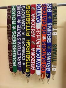 Wide Greek Letter Sorority <b>Bag</b> <b>Straps</b> Sequin Embroidery Beaded Purse <b>Strap</b> Crossbody Shoulder <b>Replacement</b> Belt Handbag Handles - Product Image 4