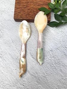 Customizable Mother of Pearl Caviar Spoon Natural Shell Serving Accessory for Gourmet Food Presentation - Product Image 1