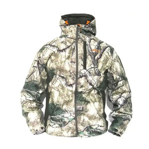 Veste matelassée à capuche en toile pour homme, imperméable, fermeture éclair, coupe classique, coque en polyester, vêtements d'hiver - Product Image 1