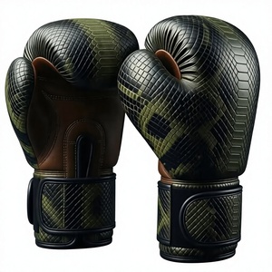 Gants de boxe personnalisés avec logo et design en cuir, idéaux pour l'entraînement de Muay Thai et la boxe. - Product Image 1