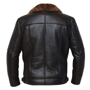 Handmade Men's B3 Bomber <b>Jacket</b> <b>Sheepskin</b> RAF Leather <b>Jacket</b> black leather bomber <b>jacket</b> <b>Flying</b> Leather Avaitor <b>Jacket</b> Gift - Product Image 2