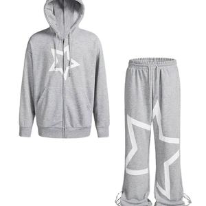 Conjunto Deportivo de Algodón Personalizado para Fabricantes OEM, Chándal Estampado de Alta Calidad, Ropa Deportiva Urbana a la Moda - Product Image 1