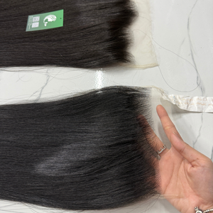 Pelucas naturales rectas HD de encaje frontal con diseño de moda, peluca rubia para mujer, cierre frontal de encaje transparente, precio al por mayor - Product Image 4