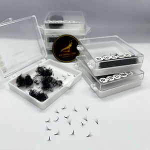 Pestañas de Volumen Preformadas 8D CC D, Material PBT Coreano, Diseño de Base Puntiaguda, Estilo Natural, Longitud Mixta - Product Image 1