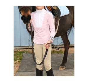 Nouvelle chemise d'équitation de haute qualité pour enfants, logo personnalisé, sport d'entraînement, chemise équestre pour jeunes motocyclistes - Product Image 1