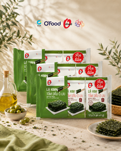 Olive Oil Traditional Laver Roasted <b>Seaweed</b> Sheets 4g Wholesale O'food | Korean Traditional Laver | Ready-to-Eat - Product Image 2