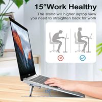 Support de clavier portable en alliage de zinc, mini, invisible, ergonomique, pour ordinateur portable de 10 à 15,6 pouces, avec fonction de refroidissement