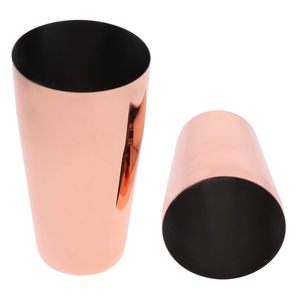 Shaker à cocktails robuste en acier inoxydable rose doré, mélangeur de boissons en gros avec passoire pour outils de bar, équipement de café et usage domestique - Product Image 1