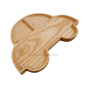 Articles les plus vendus Plateau en bois de différentes formes Écologique Non toxique Sans danger pour les aliments Idéal pour les bébés qui commencent à manger des aliments solides Fabriqué au Vietnam - Product Image 3