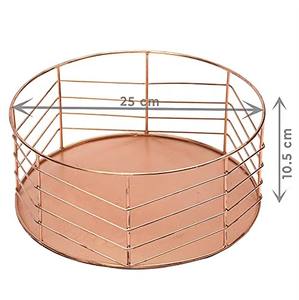 Cesta para Frutas de Acero Inoxidable Color Oro Rosa con Diseño Moderno/Clásico, Ecológica, para Recepción de Invitados y Presentación de Frutas/Snacks - Product Image 2