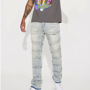 Jeans baggy vintage personnalisables de haute qualité pour hommes, style streetwear, denim délavé, style Y2K hip-hop, unisexe - Product Image 6