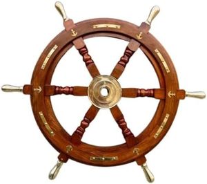 Timón de Barco Rústico Hecho a Mano en Madera |   Velas Aromáticas Artesanales de Madera Natural |   Decoración de Velas de Alta Calidad |   Venta al por Mayor Directa de Fábrica - Product Image 1