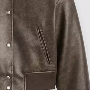 Blouson Bomber Unisexe en Soie/Coton, Style Rétro, Fermeture Éclair Avant, Imperméable, Respirant, Réversible, Col, Poignets et Ourlet en Tricot Côtelé - Product Image 4