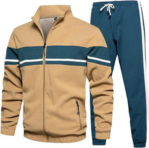 Ensemble de survêtement pour enfants noir et rouge à blocs de couleur, manches longues, fermeture éclair, style vintage, pour l'hiver, avec poches latérales, 100 % coton molletonné à capuche - Product Image 3