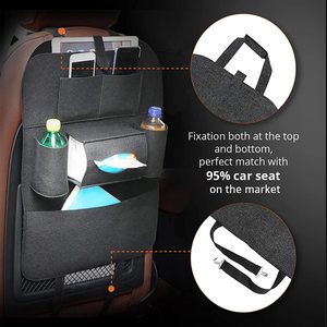 Organisateur de rangement portable pour siège arrière de voiture, suspendu, qualité alimentaire, design détachable, sac de rangement universel pour dossier de siège de voiture - Product Image 3