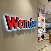 Letras de Canal de Plástico Personalizadas con LED para Letreros de Negocios, Letras de Canal 3D para Publicidad Exterior, Letrero Acrílico con LED