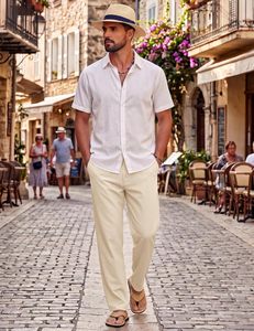 Men Soft Cotton Lightweight Eco-Friendly Lounge Pants Breathable Knit Pajama <b>Trousers</b> <b>Elastic</b> Drawstring <b>Waist</b> Comfortable - Product Image 4
