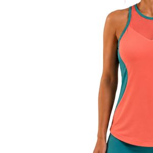 Camiseta Deportiva sin Mangas para Mujer, Color Verde Coral, para Yoga, Fitness, Entrenamiento, Running, Gimnasio, Ropa Deportiva de Secado Rápido, Chaleco Atlético con Logotipo Personalizado - Product Image 3