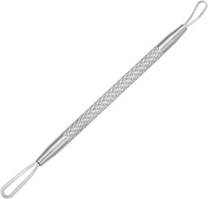 11cm High Carbon Steel Face Comedone <b>Extractor</b> Tool | Professional Double-Ended Acne & <b>Blackhead</b> Remover - Product Image 1