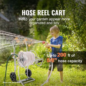 Carrello Avvolgitubo con Ruote per Attrezzi, Carrello Porta Tubo da Giardino Pesante, Contiene fino a 60m di Tubo - Ottimo Rapporto Qualità-Prezzo - 15m Inclusi - Product Image 2