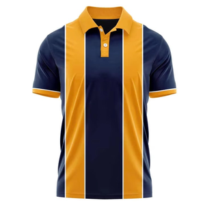 Camisa de Golf de Diseñador de Marca de Lujo, 100% Algodón Tejido, Anti-Pilling, Transpirable, Manga Corta, Rendimiento Deportivo de Verano para Hombre - Product Image 3