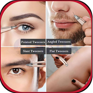 Set de manicura de acero inoxidable para cuidado personal con cortaúñas, tijeras, pinzas, depiladora de cejas y estuche de viaje. - Product Image 6