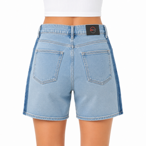 Shorts de Mezclilla Casuales para Mujer, Estilo Urbano, con Costuras Resistentes, Ajuste Cómodo, con Bolsillos - Product Image 5