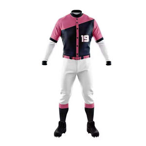 Uniformes de Béisbol Personalizados para Adultos, Conjuntos de Ropa Deportiva de Softbol al por Mayor, Conjuntos de Uniformes de Béisbol Transpirables con Estampado para Hombre - Product Image 4