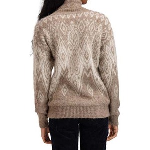 Pull en tricot simple pour femme - Pull d'hiver doux de haute qualité - Haut élégant à manches longues de couleur unie pour femme, respirant - Product Image 3