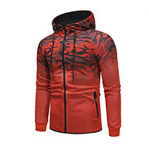 Chaqueta Deportiva con Capucha de 440g, Cierre de Cremallera, Forro Polar Ecológico Cortavientos para Comodidad en Invierno - Product Image 5