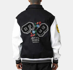 Most Selling Article <b>Men</b> Wool Made Varsity <b>Jackets</b> OEM Service Custom Made Logo Design <b>Men's</b> Baseball <b>Jacket</b> In Low Price - Product Image 2