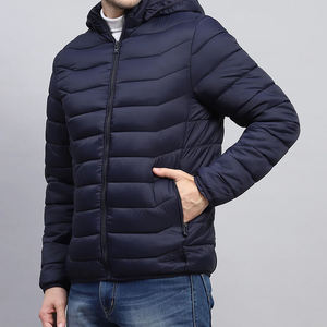 OEM <b>Men</b> Formal Coated Waterproof Puffer <b>Jacket</b> Custom Design Private Label Accepted Front Logo OEM Service - Product Image 2