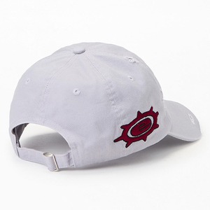 Casquette de baseball blanche à 6 panneaux avec logo brodé rouge, boucle métallique réglable, chapeau décontracté unisexe - Product Image 1