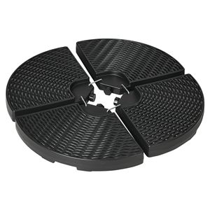 4 pesi in HDPE da 150 libbre per base ombrellone a braccio, riempibili con acqua e sabbia, per ombrellone a braccio Roma da 3,5 m - Product Image 1